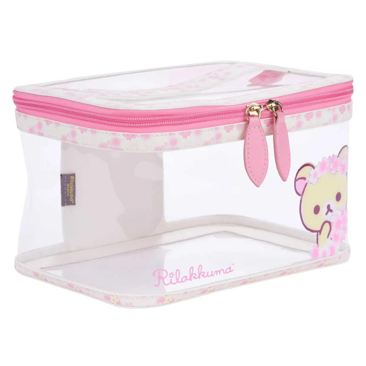 Korilakkuma Sakura Clear Cosmetics Pouch Bag