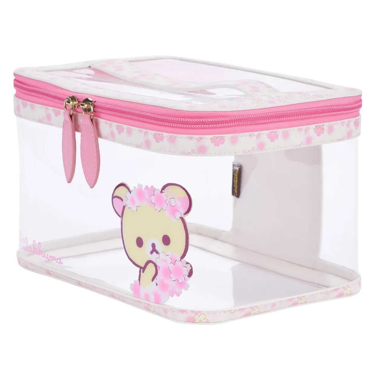 Korilakkuma Sakura Clear Cosmetics Pouch Bag