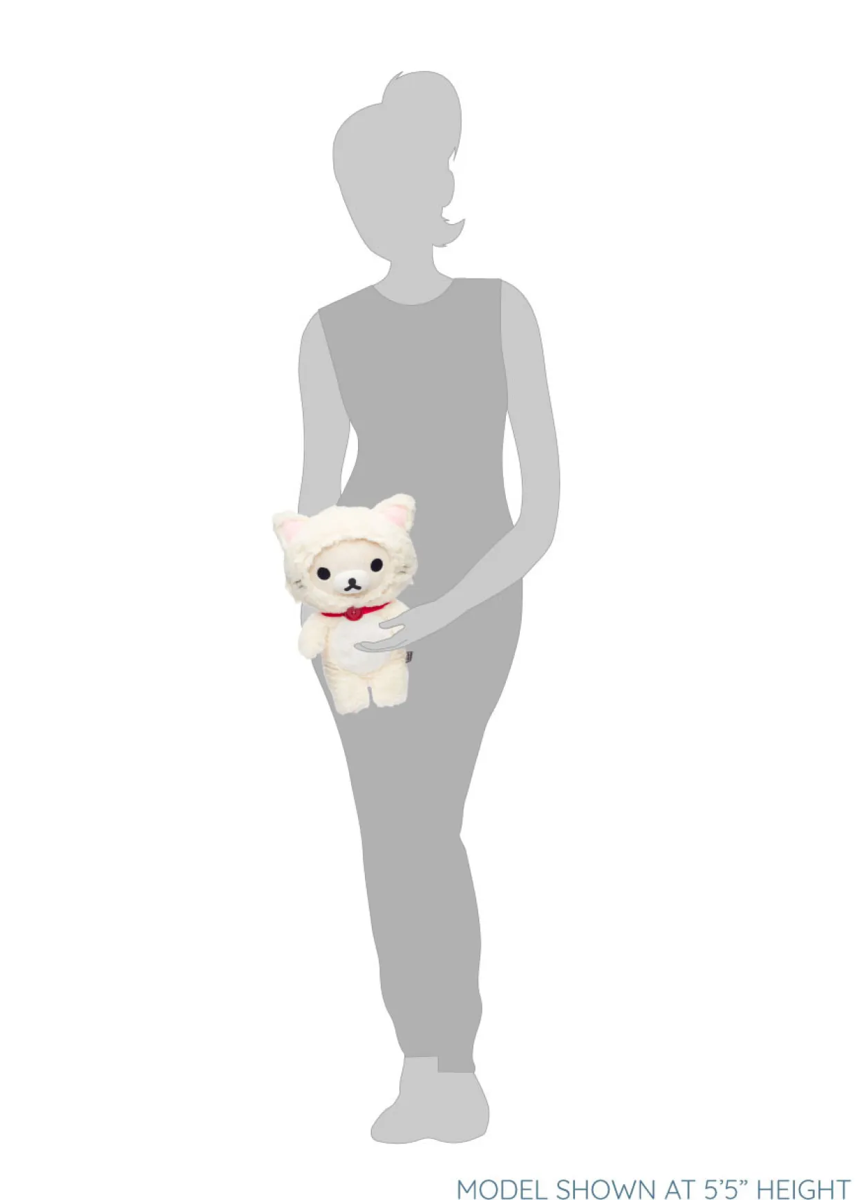 Korilakkuma San-X Original In A White Fluffy Cat Costume