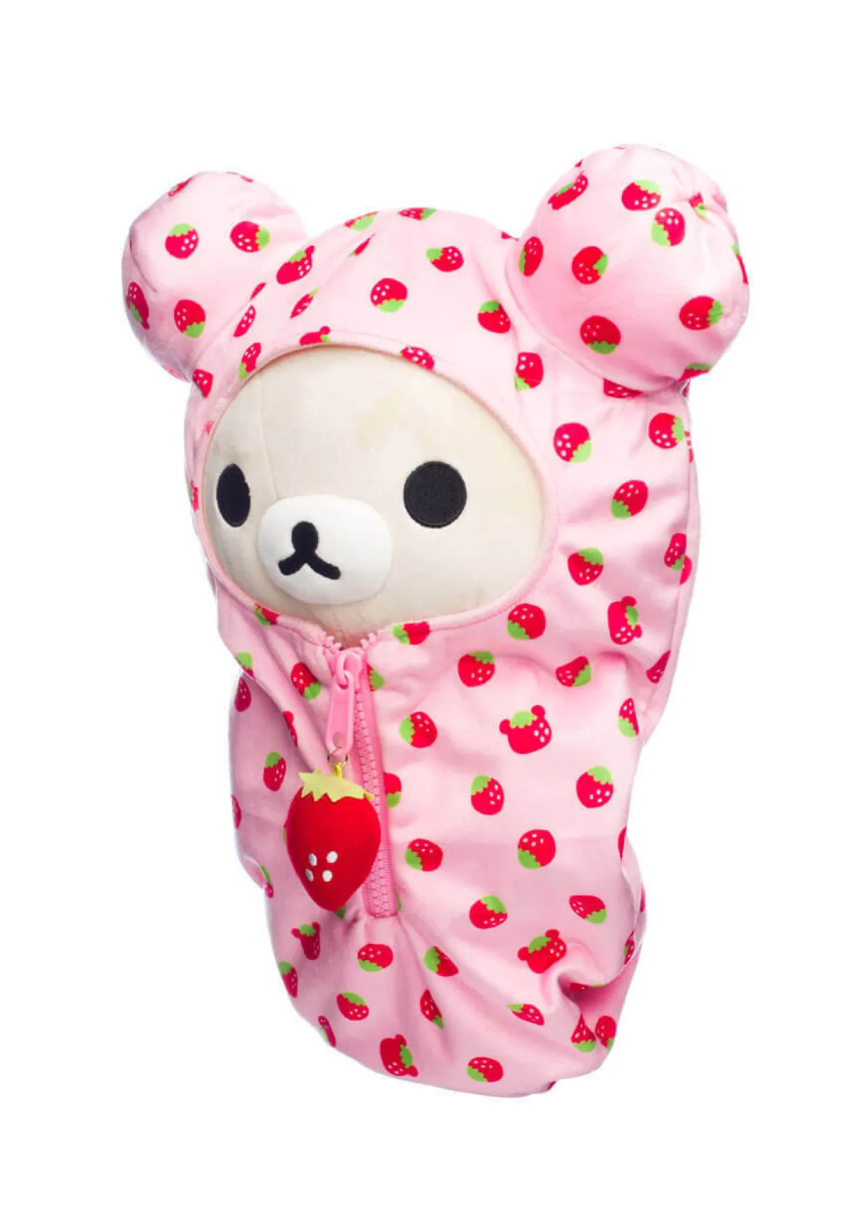 Korilakkuma San-X Original Strawberry Pattern Pink Sleeping Bag Plush