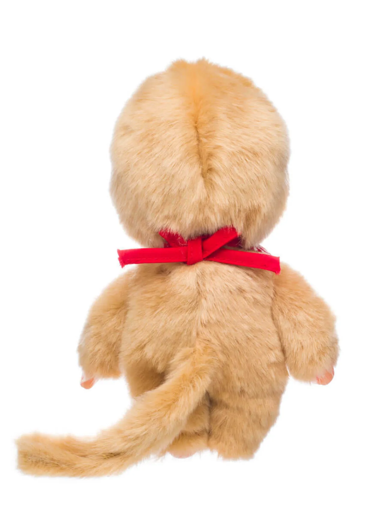Monchhichi Beige Boy With Bib - Red/White