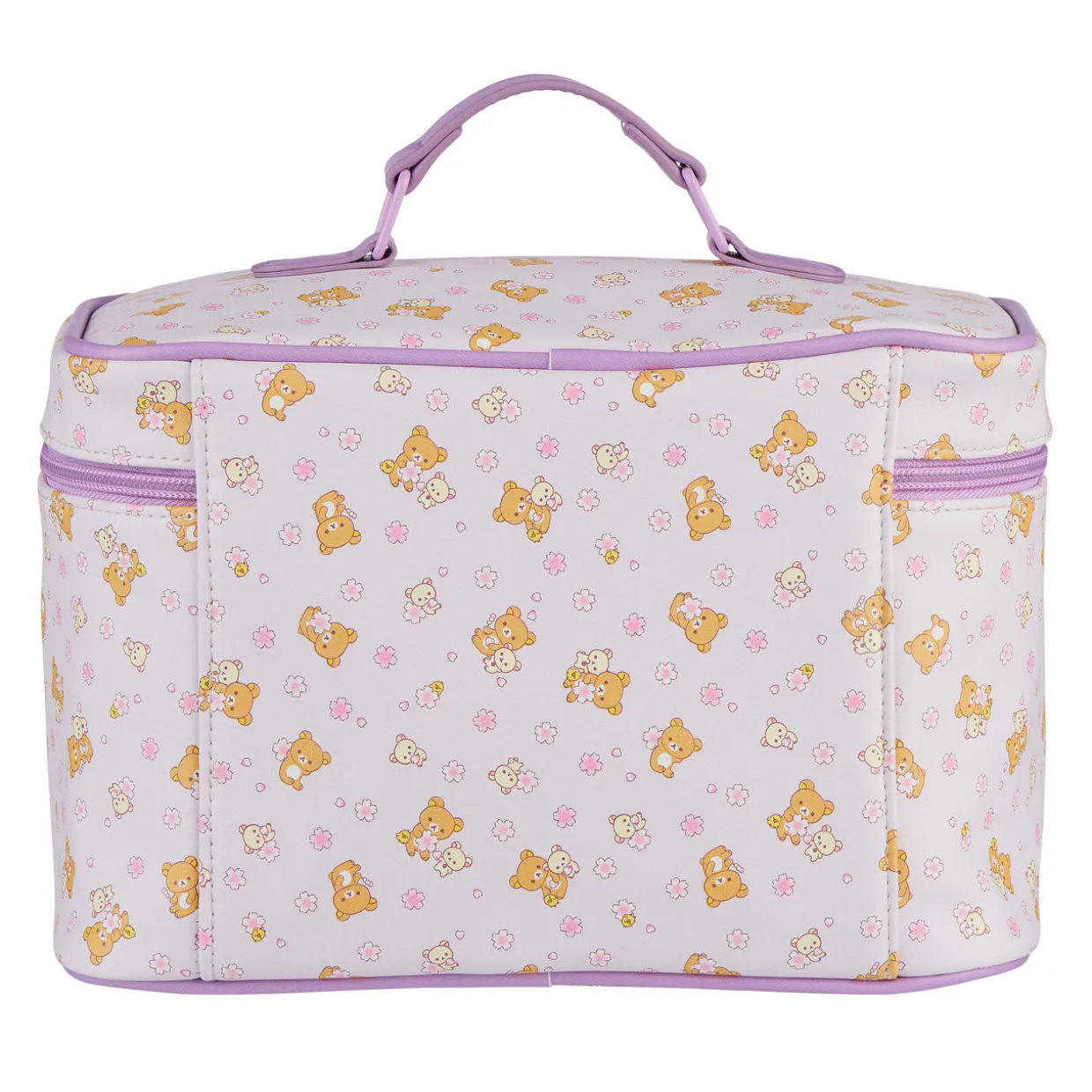 Rilakkuma Cherry Blossom Cosmetic Bag - Purple