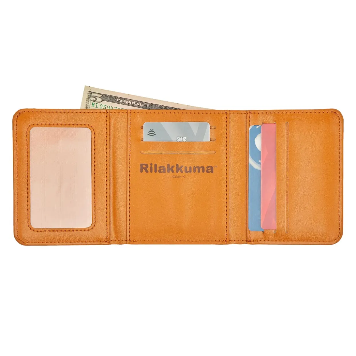 Rilakkuma Pu Leather Tri-fold Wallet Pouch