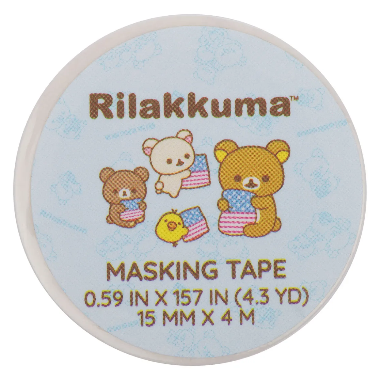 Rilakkuma 20th Anniversary USA Tour Washi Tape - Blue